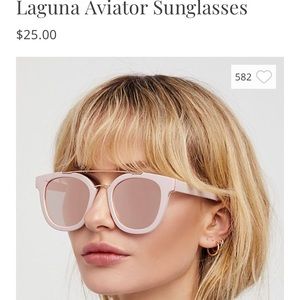 Free People Laguna Aviator Sunglasses